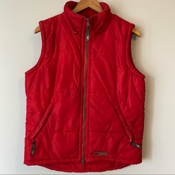 Roots system women’s red convertible puffer coat puffer vest. Size small. - Picture 3 of 16